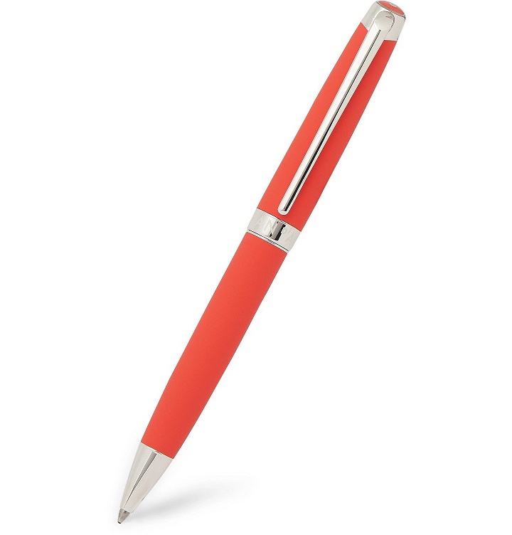 Photo: Caran d'Ache - Léman Rhodium and Silver-Coated Lacquered Ballpoint Pen - Red
