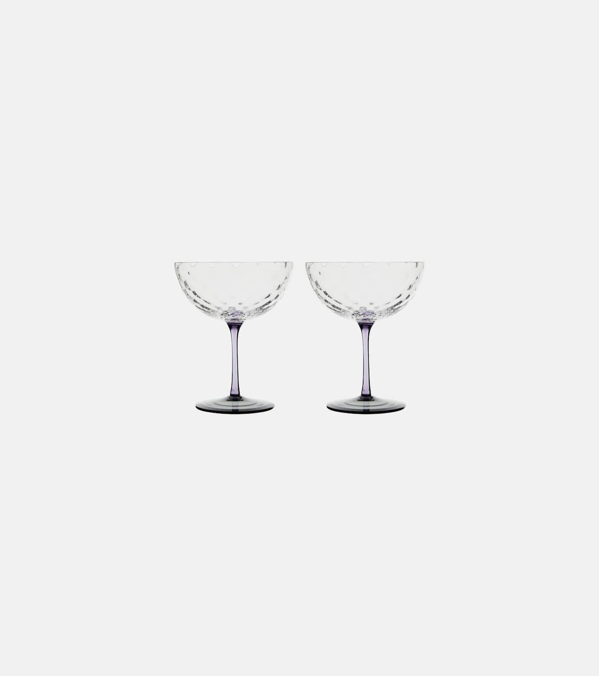 NasonMoretti Set of 2 glass champagne bowls