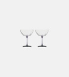 NasonMoretti Set of 2 glass champagne bowls