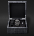 Panerai - Luminor Luna Rossa Challenger Automatic GMT and Flyback Chronograph 44mm Titanium and Leather Watch - Black