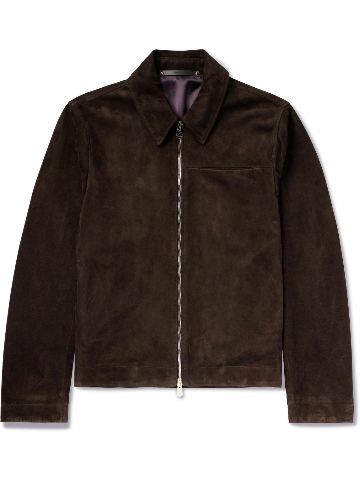 Paul Smith - Suede Harrington Jacket - Brown Paul Smith