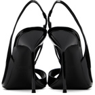 Paris Texas Black Lidia Slingback Heeled Sandals
