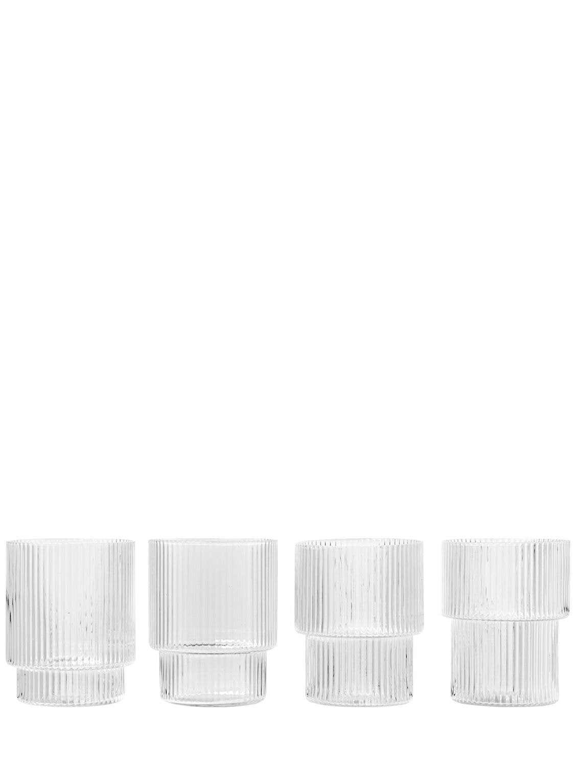 FERM LIVING - Set Of 4 Ripple Glasses ferm LIVING