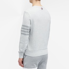 Thom Browne Men's Engineered Stripe Crew Sweat in Pastel Grey