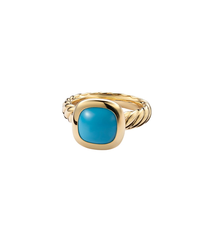 Photo: David Yurman DY Mercer® 18kt gold ring with turquoise