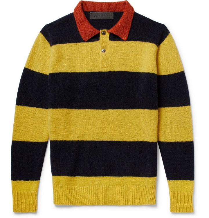 Photo: The Elder Statesman - Striped Cashmere Sweater - Yellow
