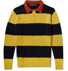 The Elder Statesman - Striped Cashmere Sweater - Yellow