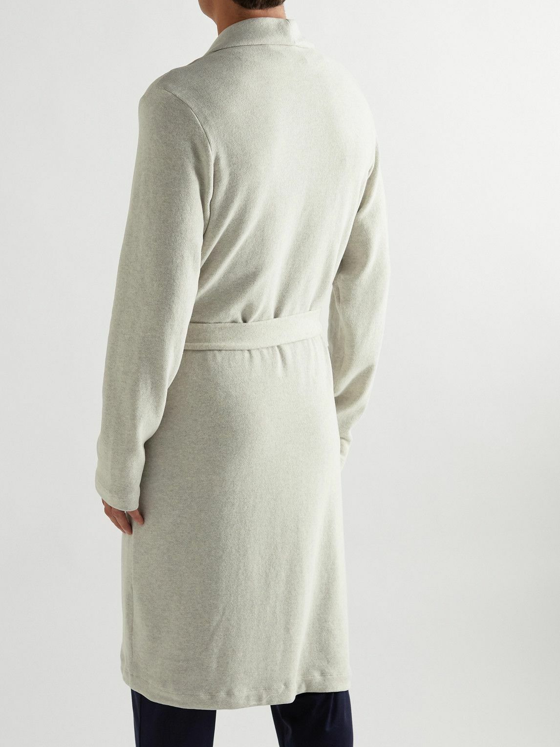 Hanro - Recycled Cotton-Blend Jersey Robe - Gray Hanro