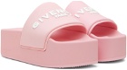 Givenchy Pink Paris Flat Sandals