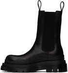 Bottega Veneta Black Tire Chelsea Boots