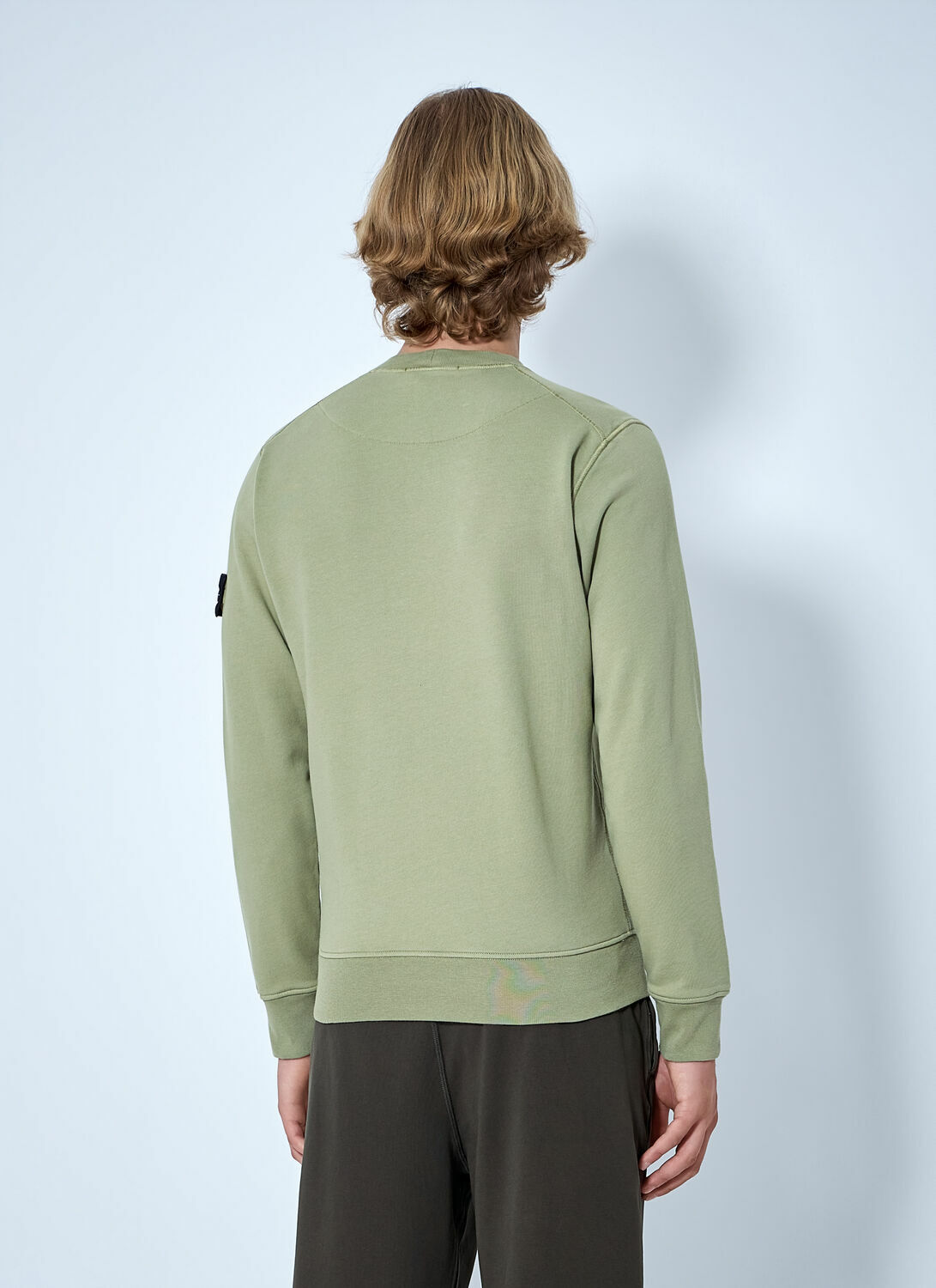 Stone Island Crewneck Sweatshirt with Arm Patch