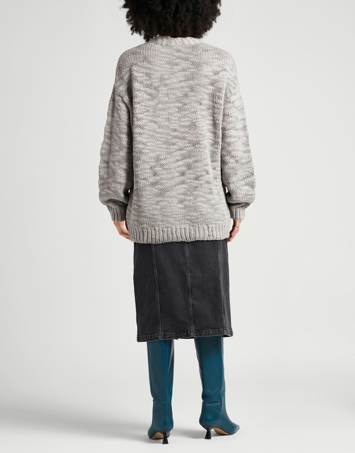 Berna Womens Cardigan in Grey