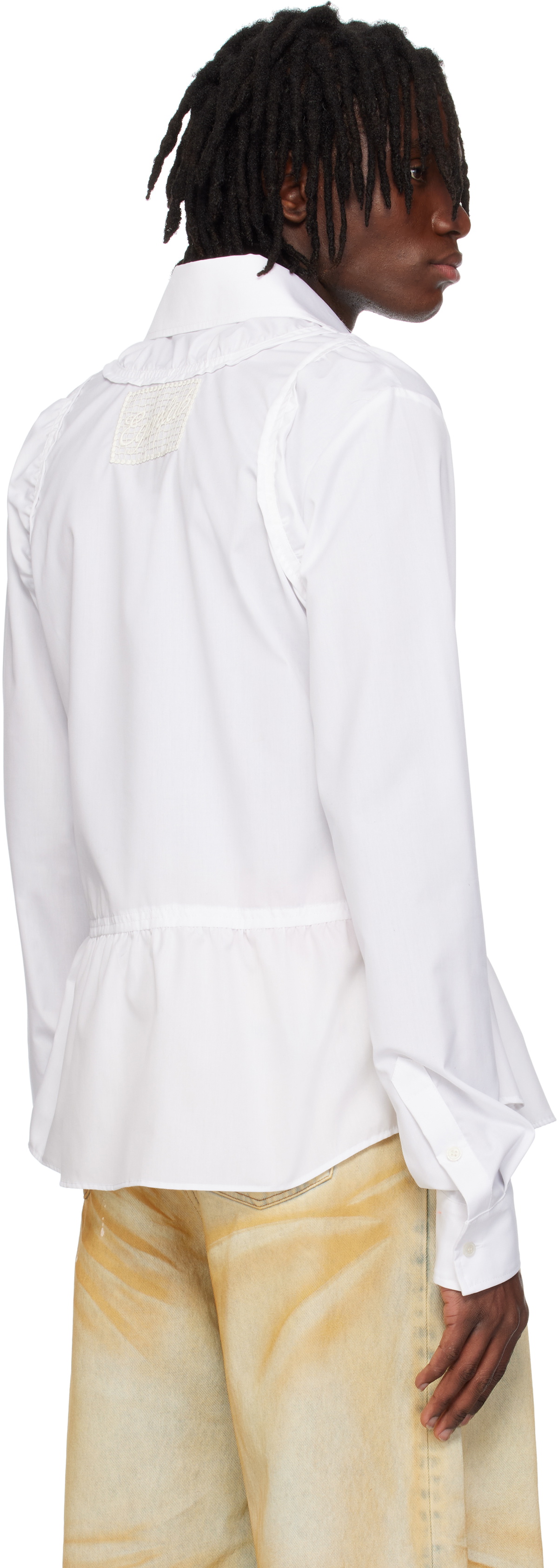 EGONlab White Poplin Top Shirt