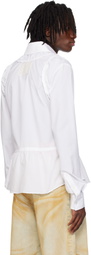 EGONlab White Poplin Top Shirt