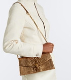 McQueen Skull snake-effect leather top-handle bag