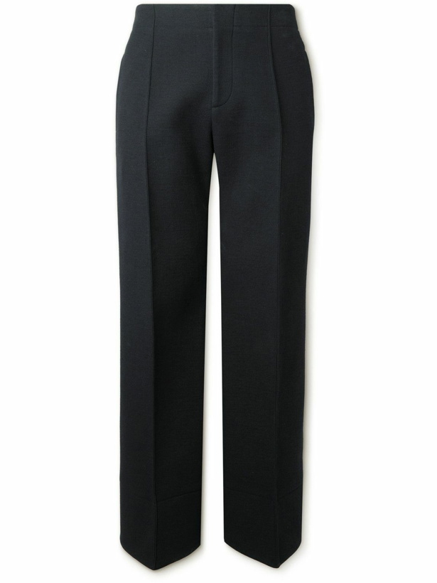 Photo: Bottega Veneta - Flared Woven Trousers - Blue