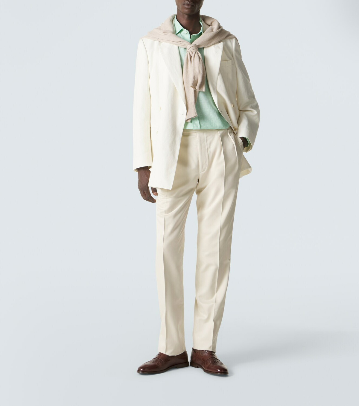 Ralph Lauren Purple Label Gregory silk tapered pants