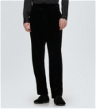 Giorgio Armani Jacquard velvet straight pants