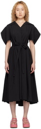 MINJUKIM Black Butterfly Midi Dress
