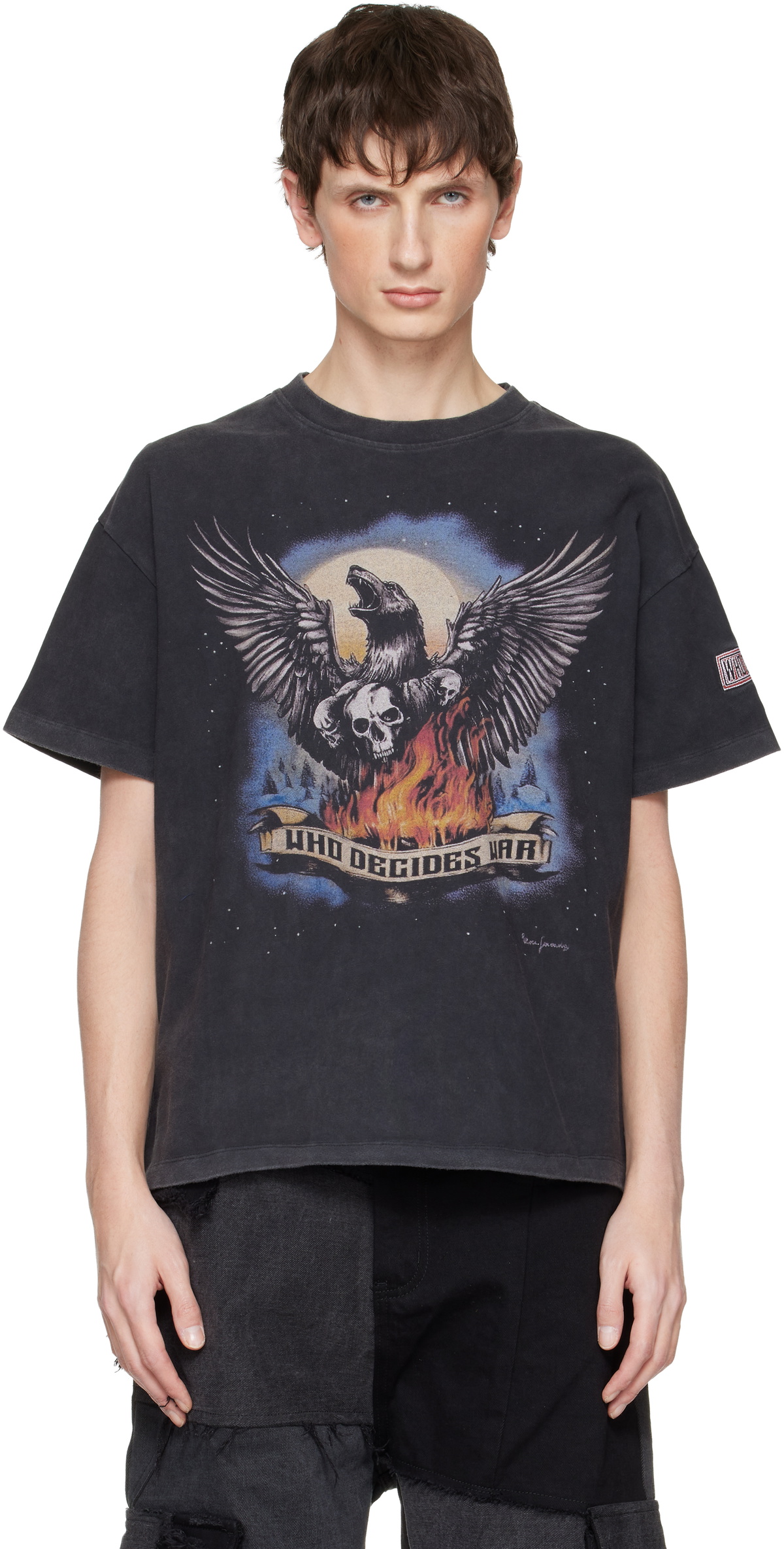 Who Decides War Black Moon Jersey T-shirt