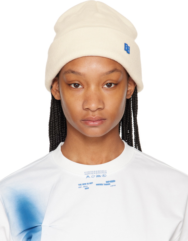 Photo: ADER error Beige Cotton Beanie