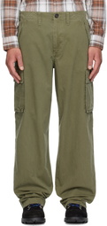 Burberry Green Cotton Cargo Trousers