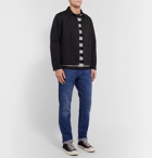 FRAME - Slim-Fit Striped Cotton-Jersey T-Shirt - Black
