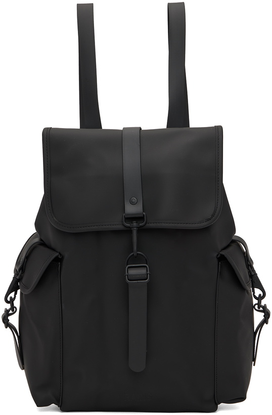 Photo: RAINS Black Cargo Backpack