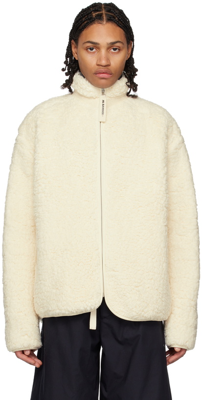 Photo: Jil Sander Off-White Zip-Up Jacket