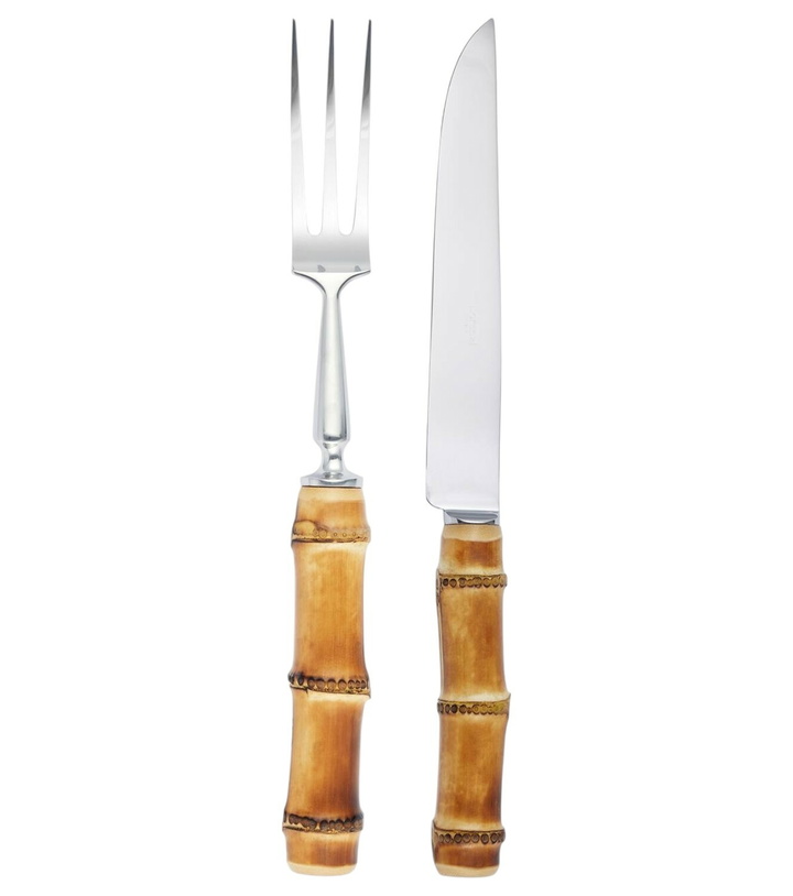 Photo: Lorenzi Milano Bamboo and stainless steel carving set