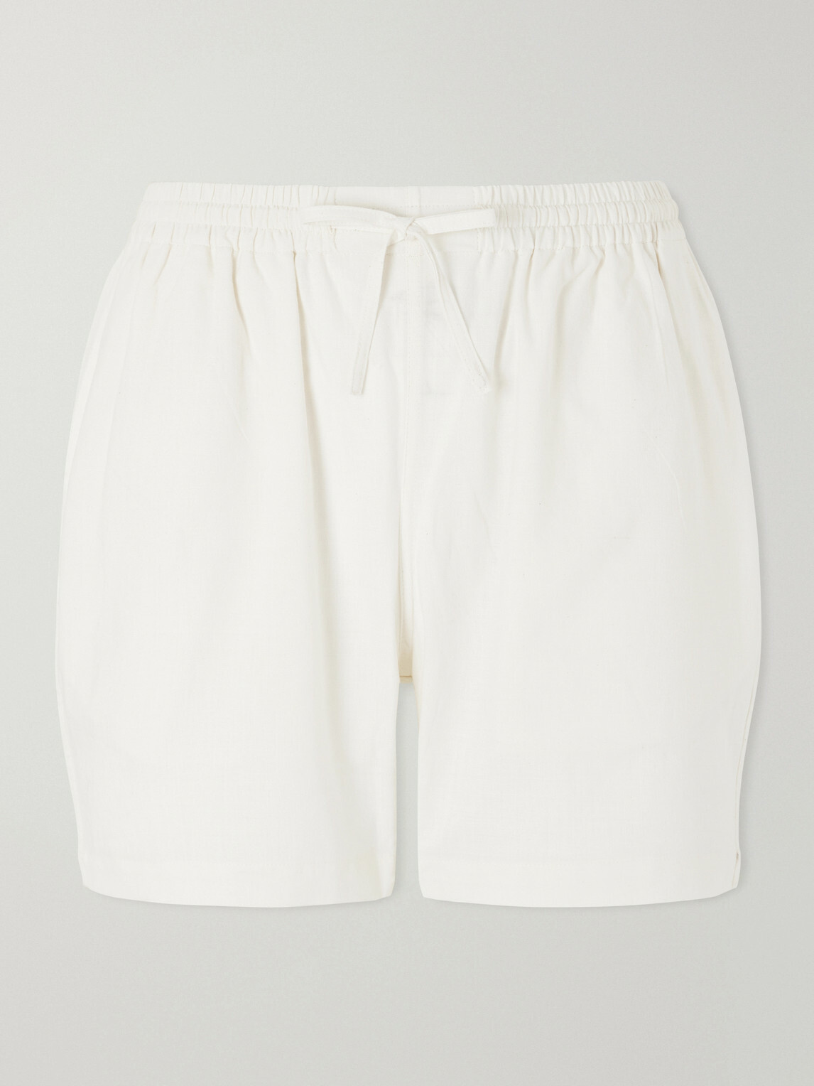 Kardo - Olbia Straight-Leg Cotton Drawstring Shorts - Neutrals