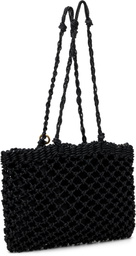 Jil Sander Black Tangle Net Tote