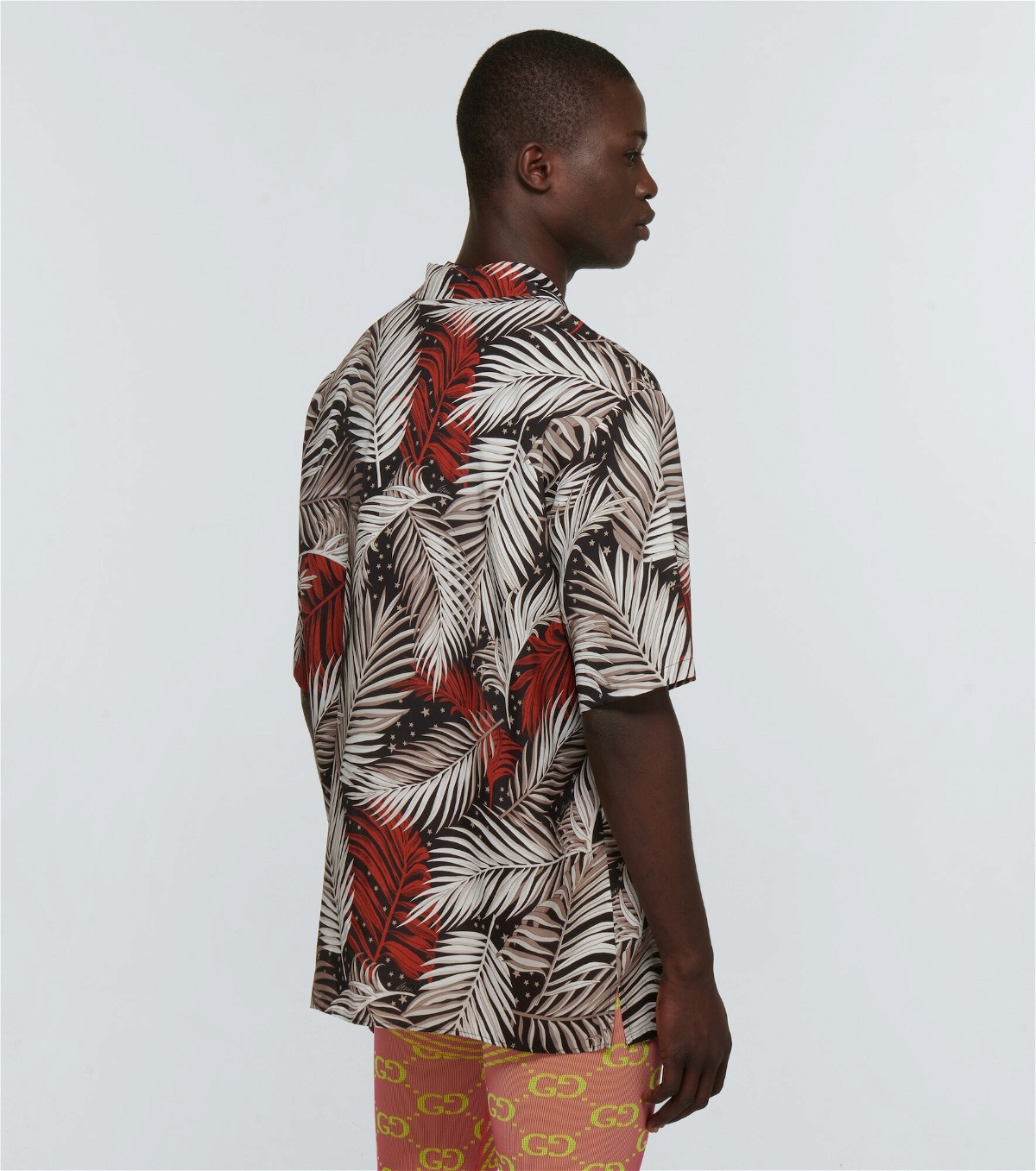 Gucci - Forest printed bowling shirt