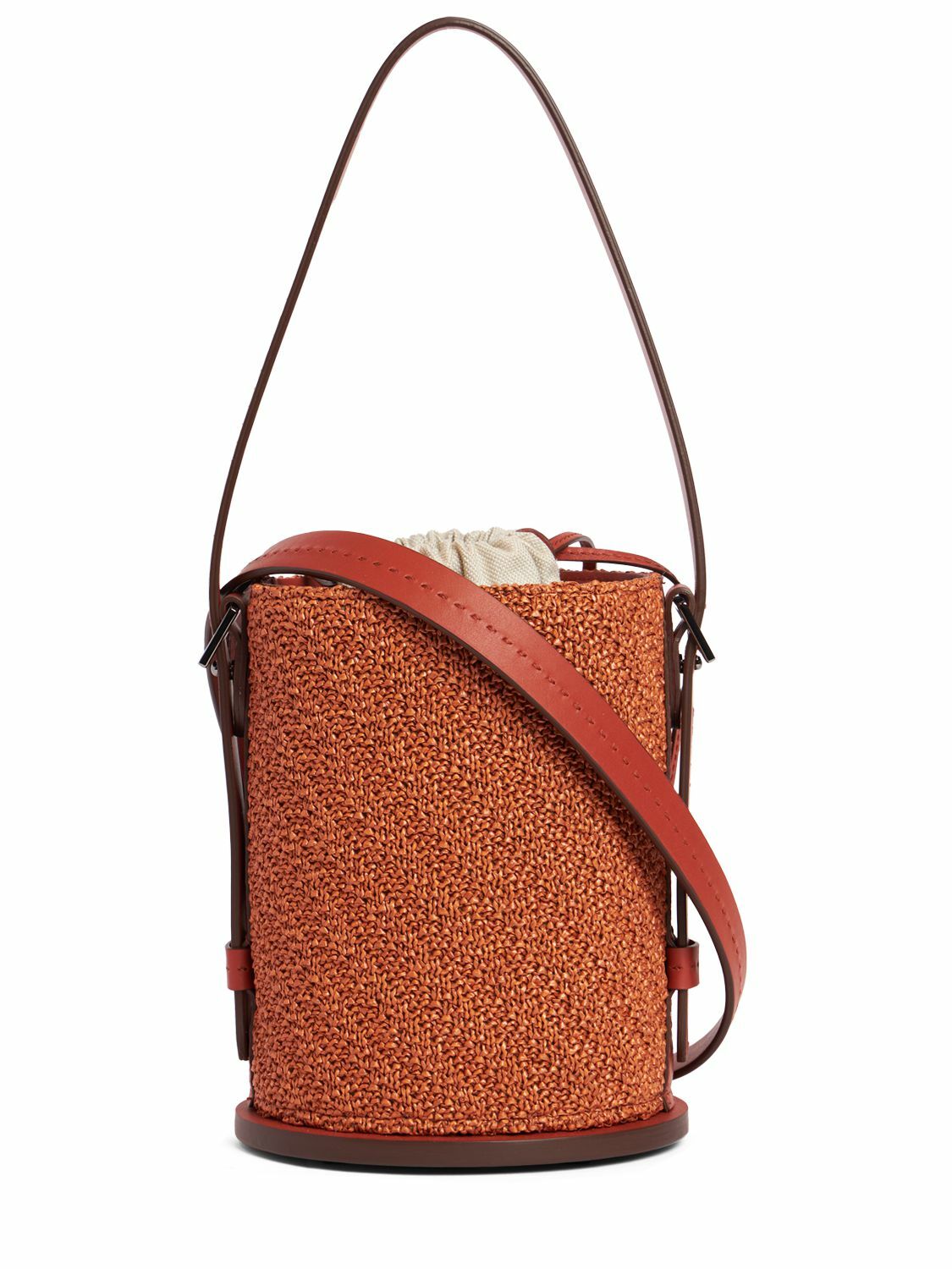 MAX MARA - Bucket Raffia Effect Shoulder Bag Max Mara