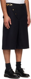 Wales Bonner Navy 'The Parade' Shorts
