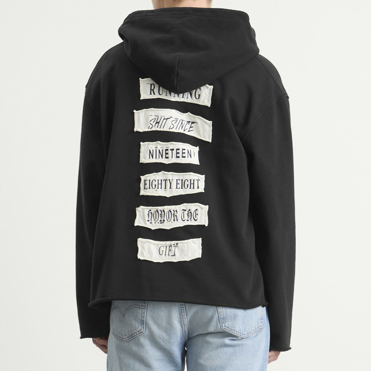 Honor the Gift Men's Running Shit Since 1988 Zip Hoodie in Black