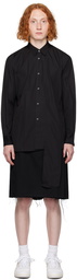 Comme des Garçons Shirt Black Asymmetric Hem Shirt