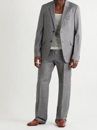 BOTTEGA VENETA - Herringbone Wool-Flannel Suit Trousers - Gray