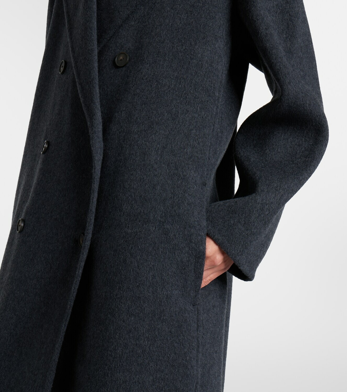 Vince Double-breasted wool-blend coat