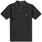 Polo Ralph Lauren Men's Slim Fit Polo Shirt in Black Marl Heather