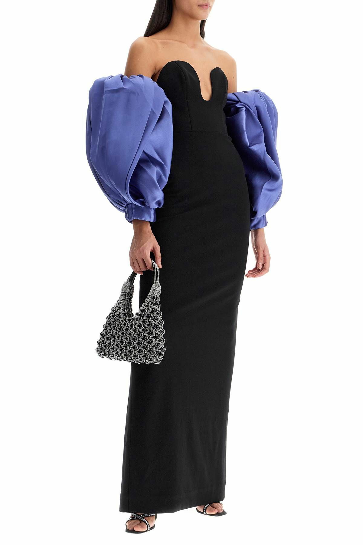 SOLACE LONDON long karina dress Black Solace London