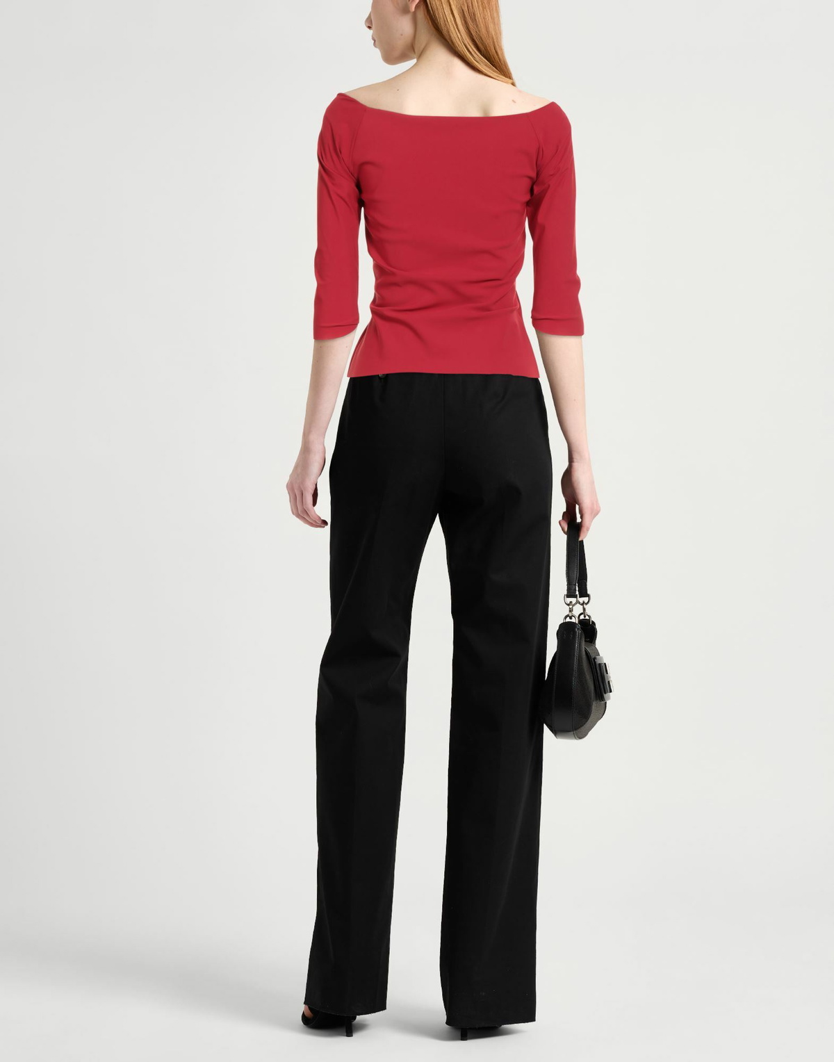Chiara Boni La Petite Robe Womens Top in Tomato red