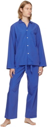 Tekla Blue Oversized Pyjama Pants