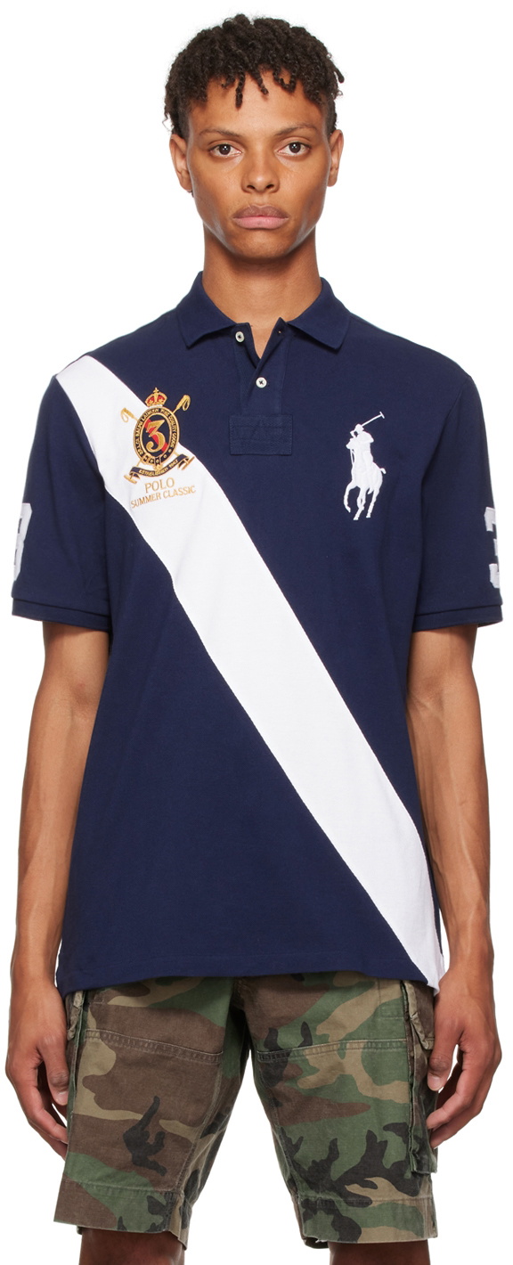 Polo Ralph Lauren Navy Cotton Polo Polo Ralph Lauren
