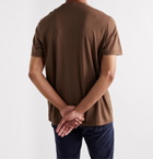 Kiton - Cotton and Cashmere-Blend T-Shirt - Brown