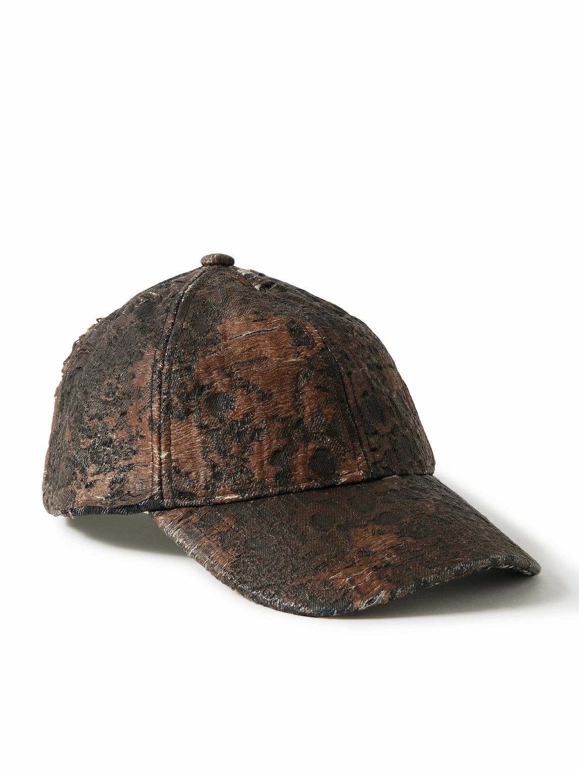 Acne Studios - Carliy Distressed Coated Cotton-Twill Baseball Cap