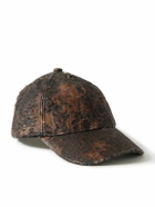 Acne Studios - Carliy Distressed Coated Cotton-Twill Baseball Cap