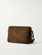 Officine Creative - Quentin 25 Suede Messenger Bag - Brown