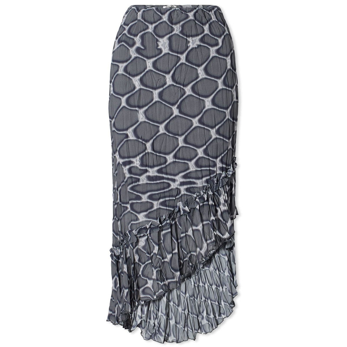Wood Wood Women's Clover Midi Skirt in Fence Artwork
