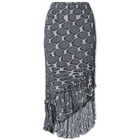 Wood Wood Women's Clover Midi Skirt in Fence Artwork